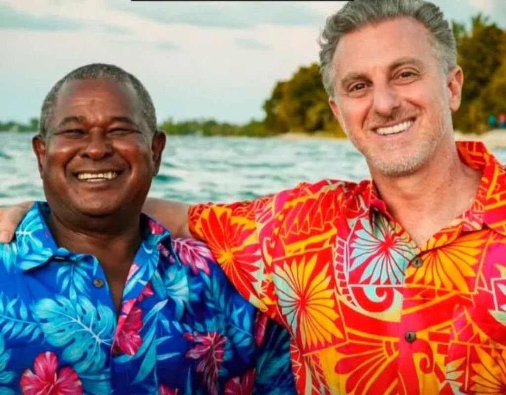 Luciano Huck e bi&iuml;&iquest;&frac12;logo Jos&iuml;&iquest;&frac12; Aparecido