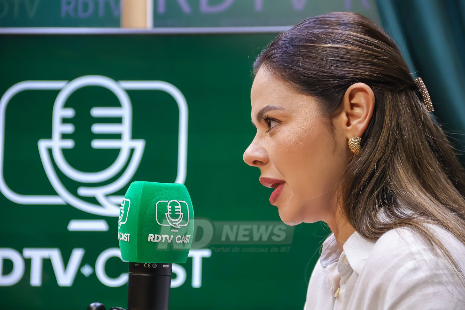 Michelly Alencar visita ao Rdtv