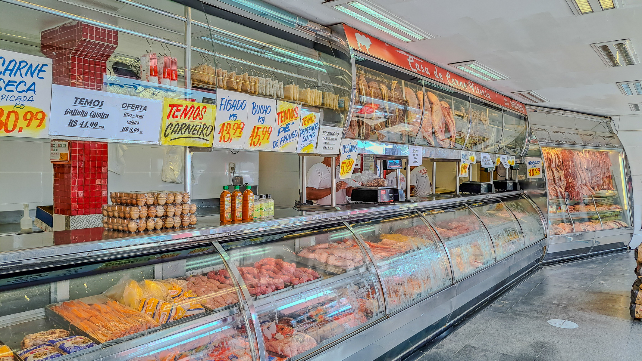 Pre�o da carne em Cuiab�