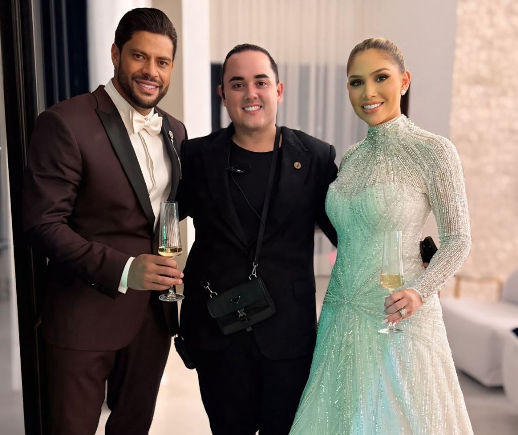 Casamento Hulk e Camila e produtor Jaeder
