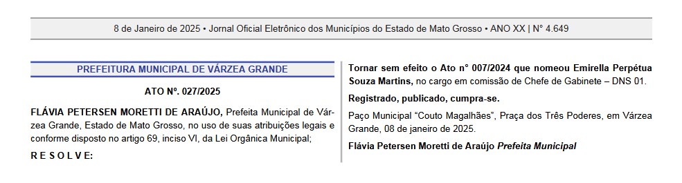 Exoneração Emirella VG