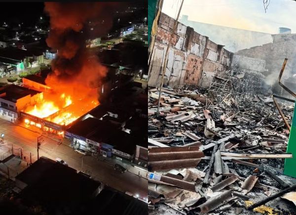 Inc�ndio lojas Paranatinga