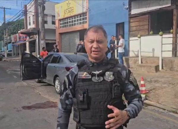dois baleados no centro de Cuiab�