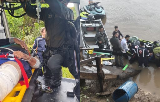 Acidente de barco Santo Ant�nio do Leverger Ciopaer