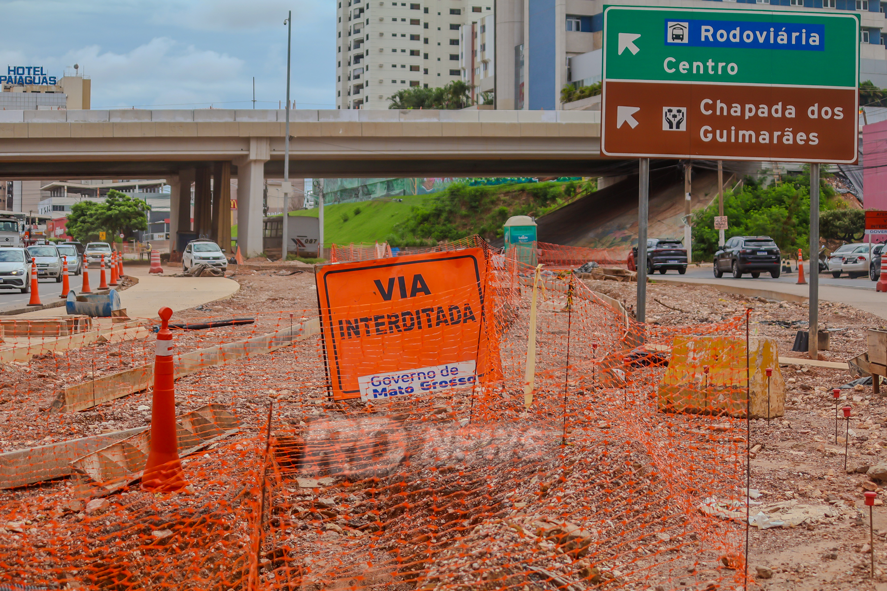 Obras do BRT paralisadas - fevereiro de 2025