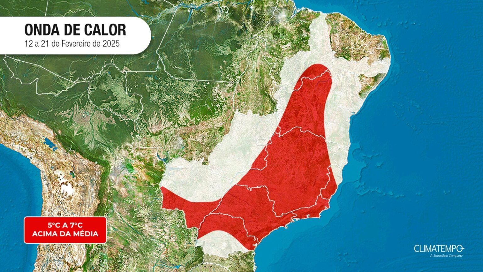 Onda de calor, climatempo, mapa