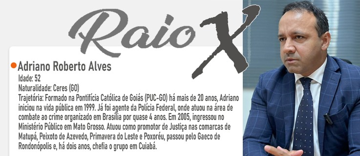 Raio X chefe do Gaeco Adriano Roberto Alves