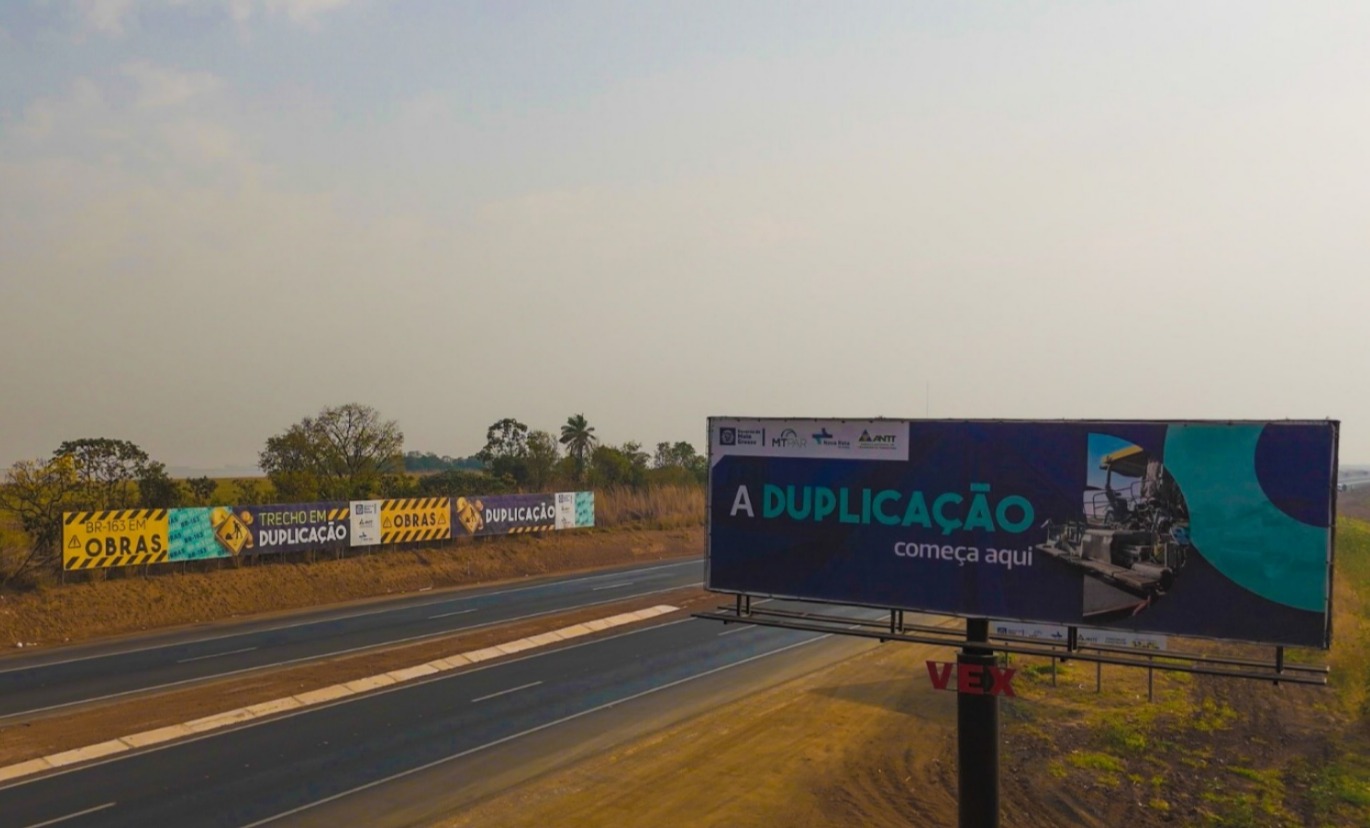 Duplica��o BR-163 obras