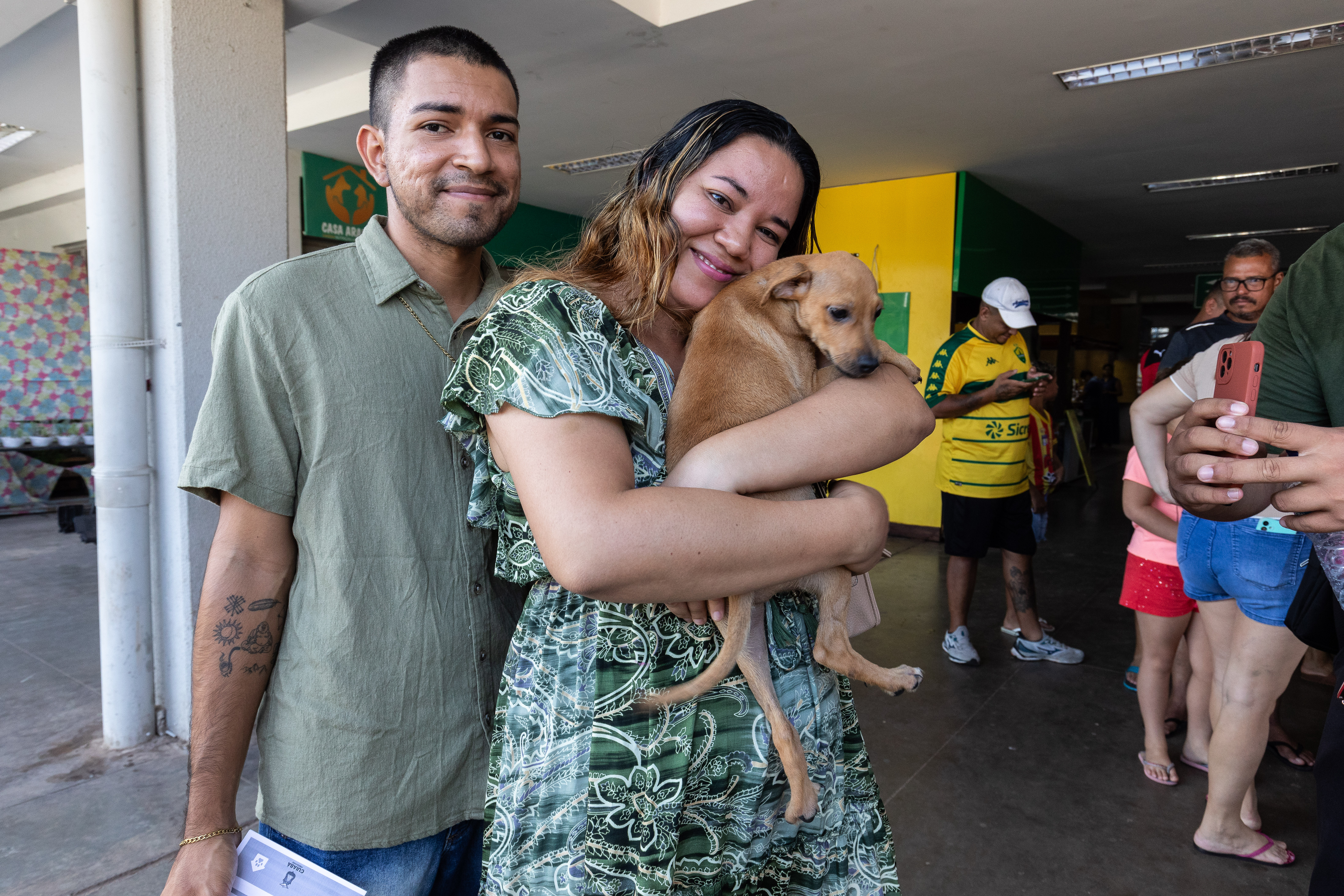 Pets adotados e feira no mercado do porto 