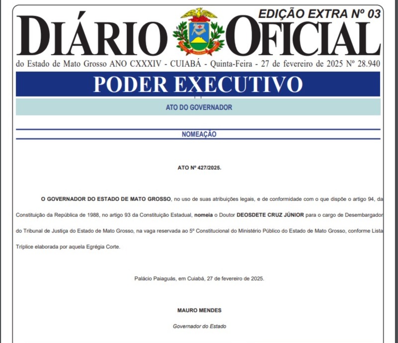 Publica��o - nomea��o Deosdete