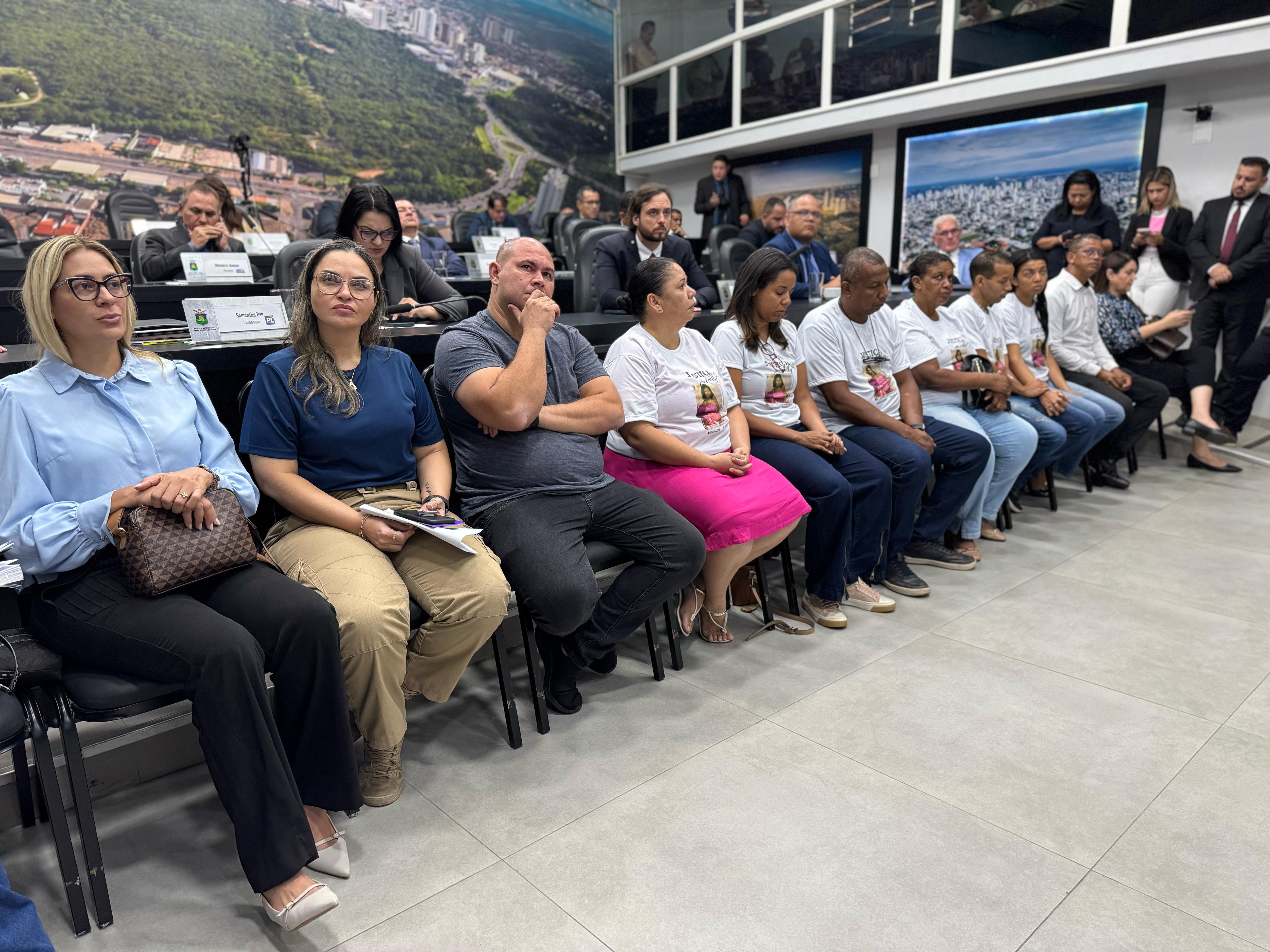 Fam�lia Emelly Sena na C�mara