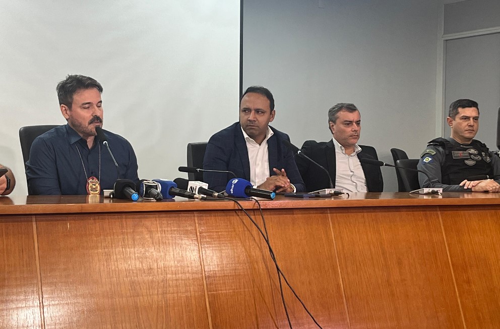 Delegado do Gaeco, H�rcules Batista, e promotor Adriano Roberto
