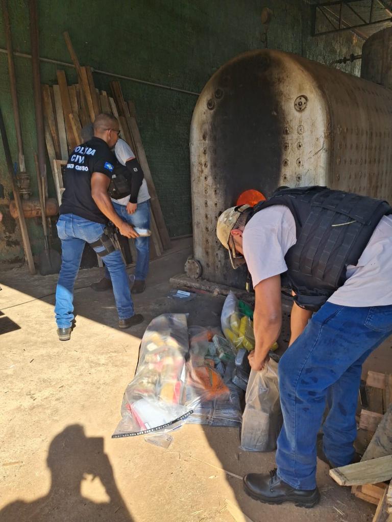 Meia tonelada incinerada em Rondon�polis