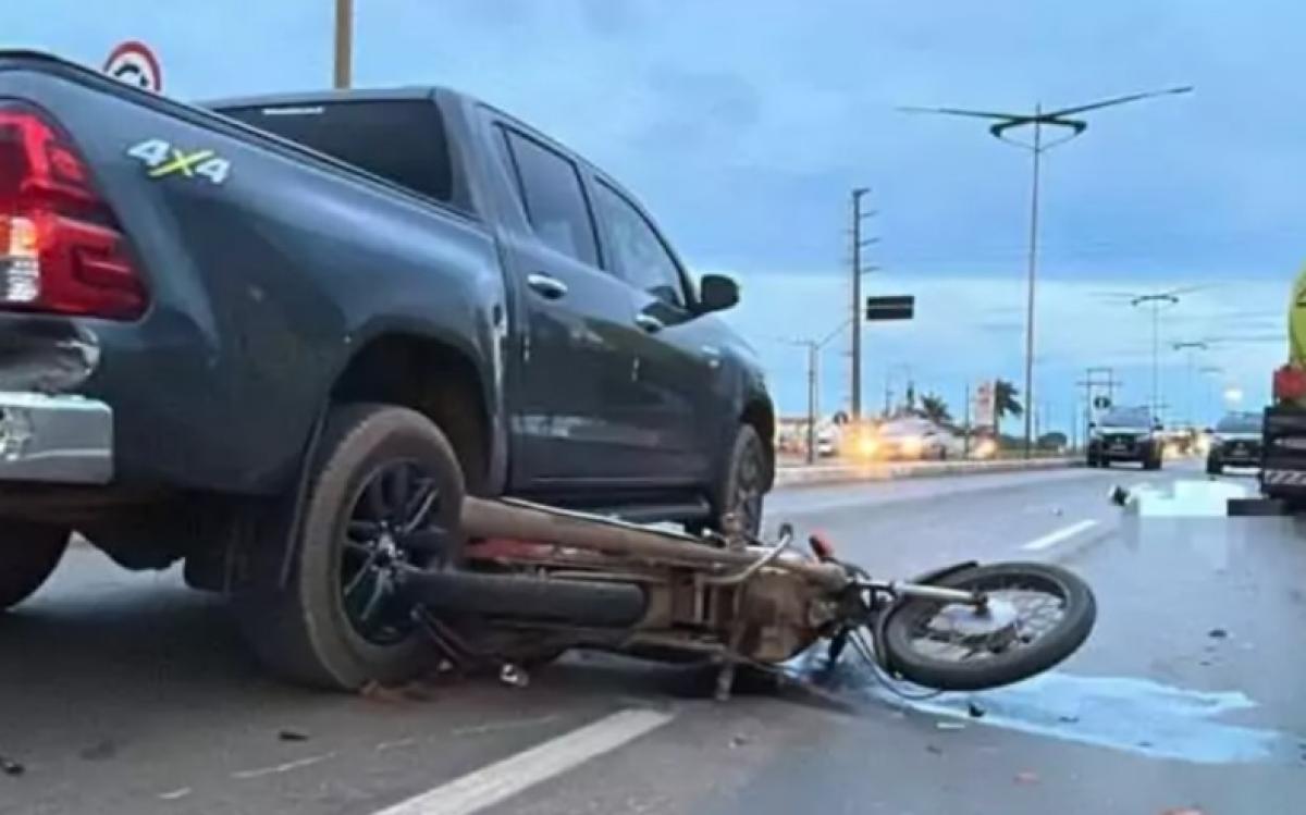 motociclista atropelado caminh�o MT-499