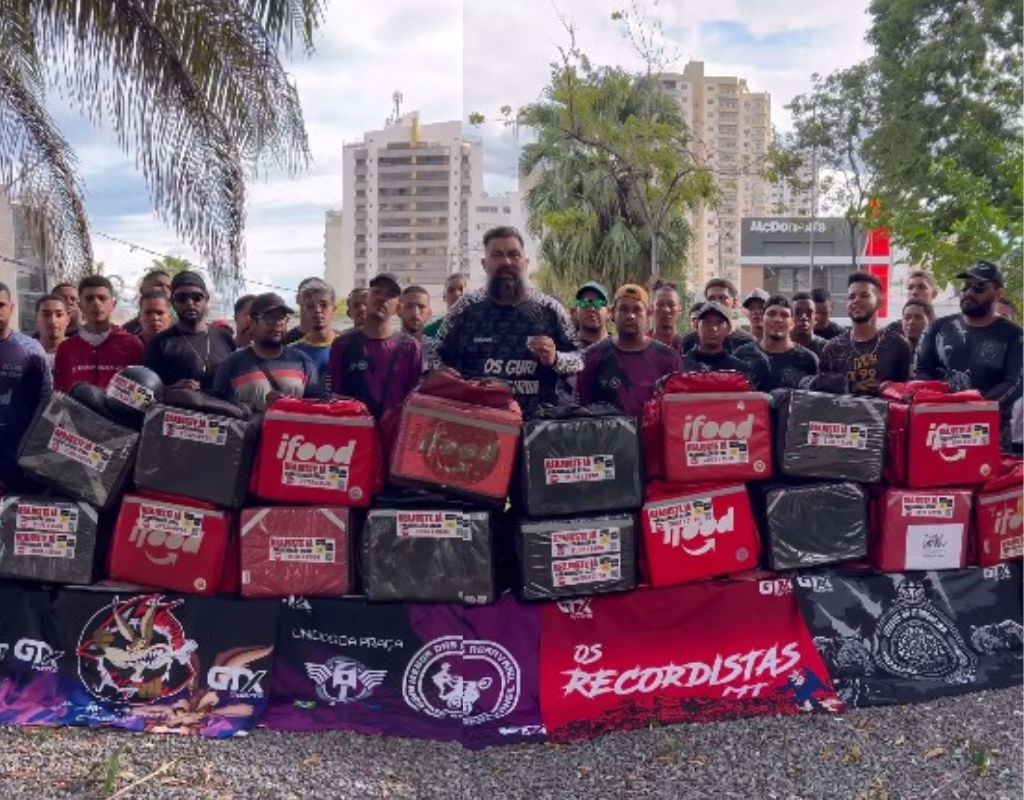 Paralisa��o entregadores por app ifood Cuiab�