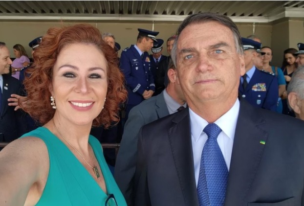 Carla Zambelli e Bolsonaro