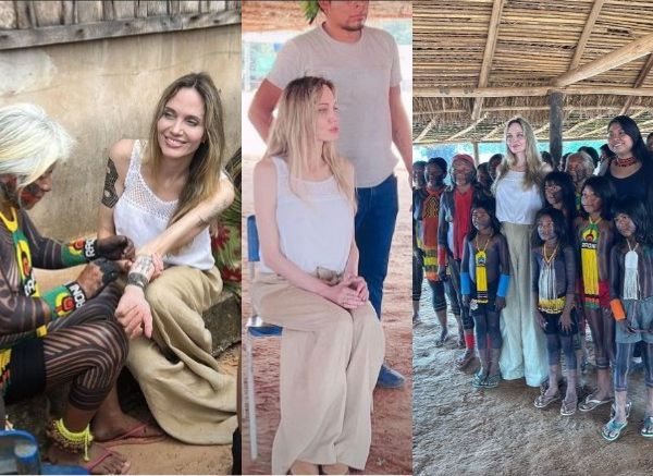 angelia jolie, peixoto de azevedo, terra ind�gena, raoni