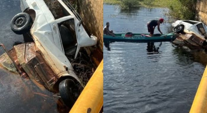 acidente, carro, ponte, transpantaneira, pocon�