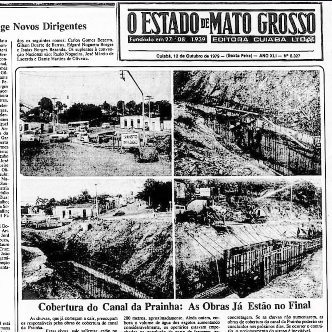  jornal, O Estado de Mato Grosso, canal da Prainha, cobertura, 1979