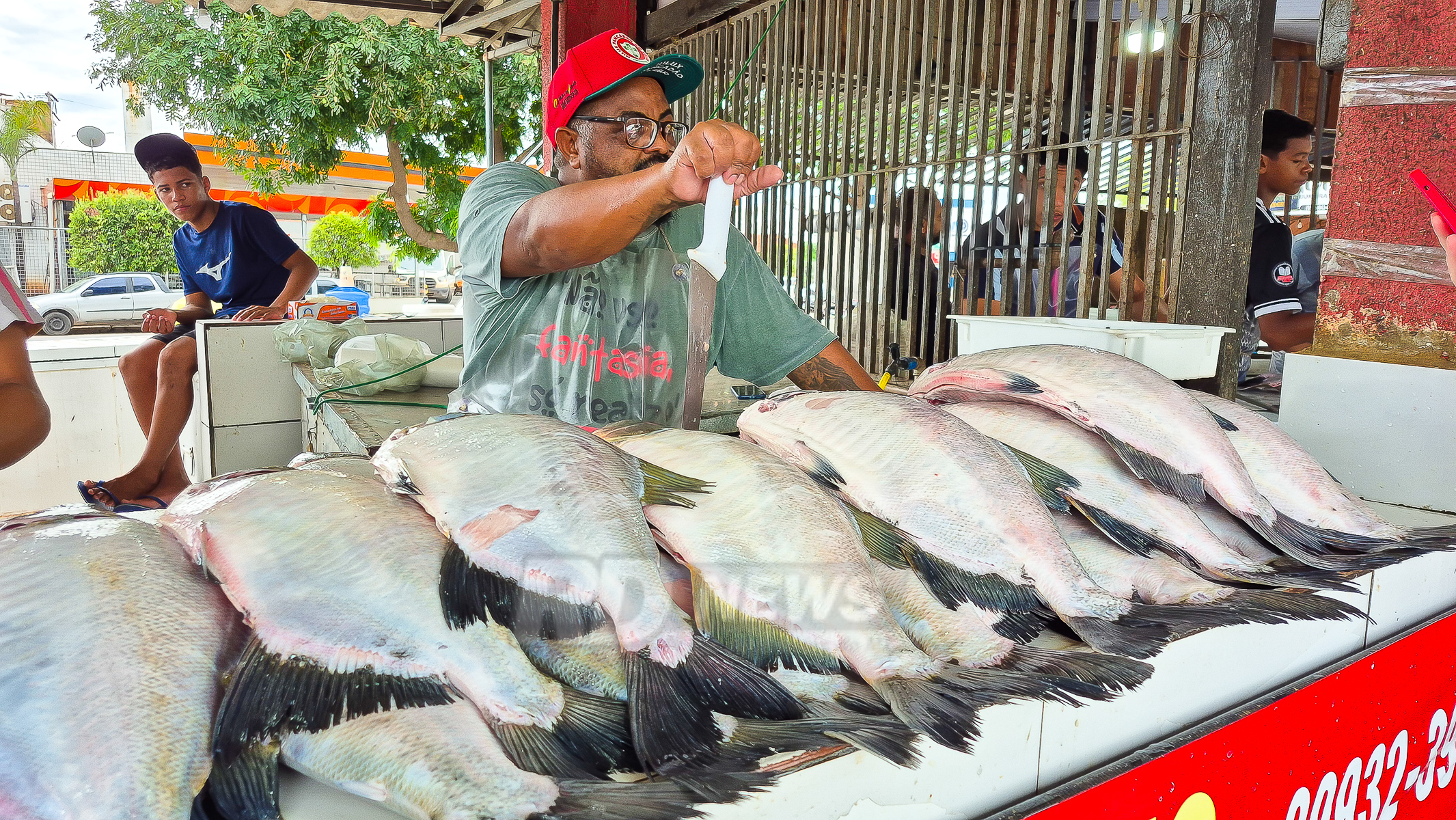 Semana Santa venda de peixe - pescado Beira Rio e Mercado do Porto