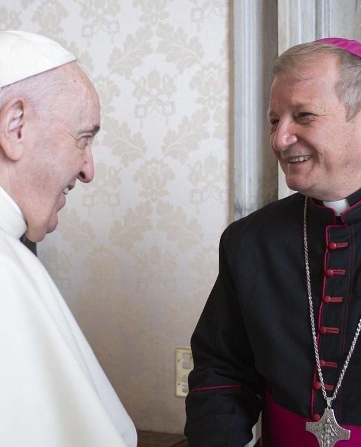 Arcebispo Dom M�rio e o papa Francisco