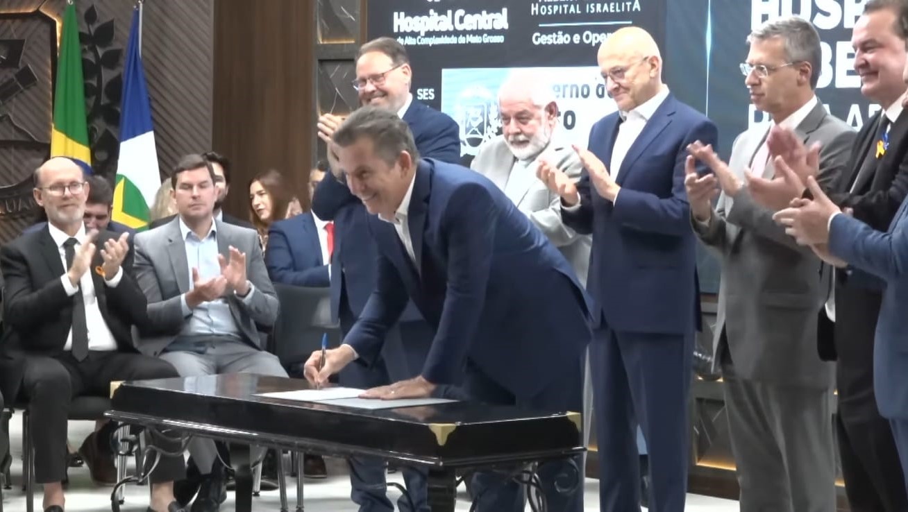 Mauro Mendes, assinatura, Hospital Central, Albert Einstein