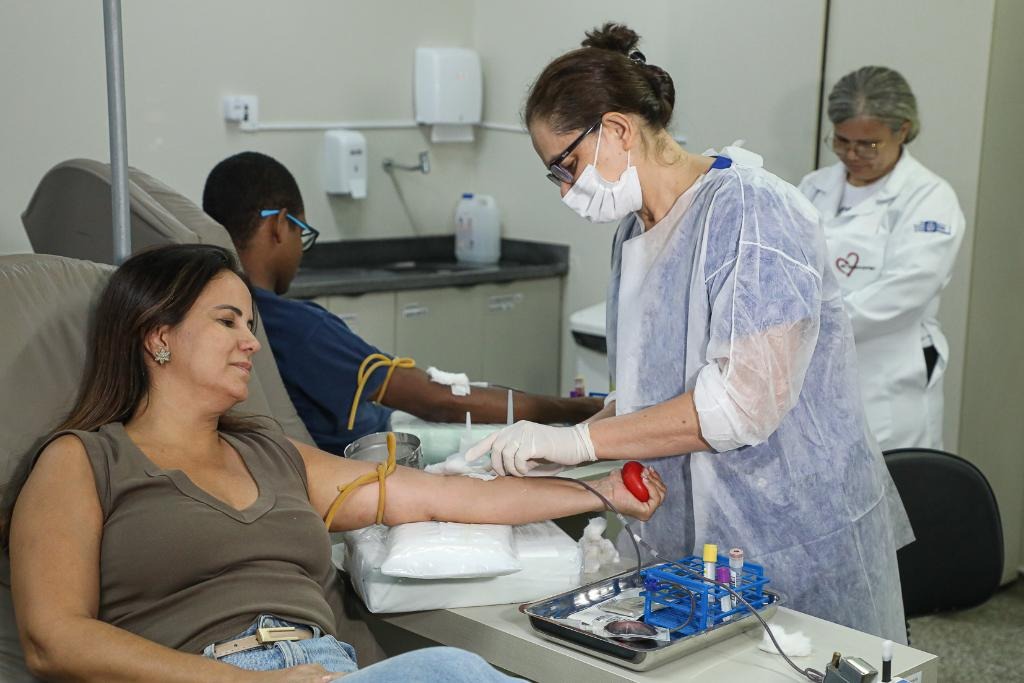 Doa��o de sangue coleta Hemocentro