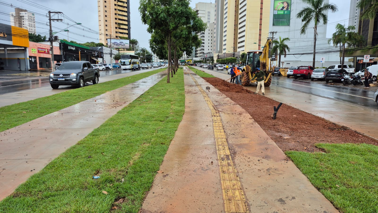 Vitoria Obras do BRT na Av do CPA 