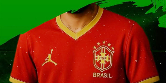 camiseta vermelha selecao