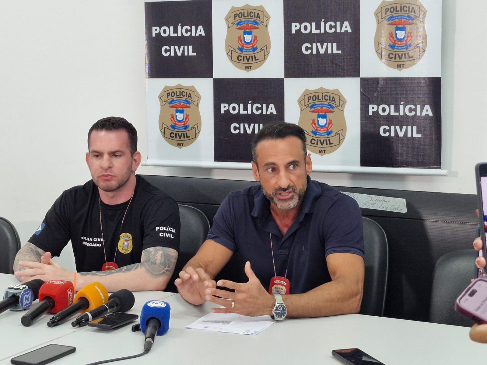 Guilherme Bertoli, Marcos Sampaio, delegado, derfva