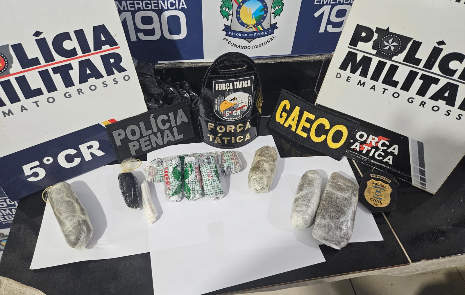 Drogas apreendidas Cadeia Pública Barra do Garças