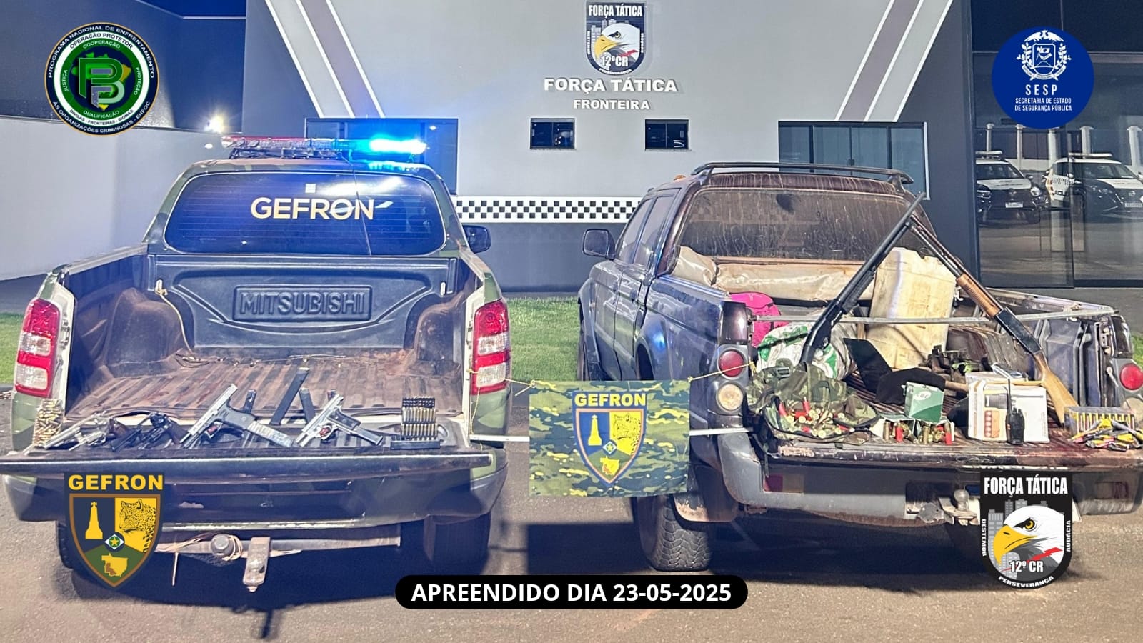 Dois são mortos em confronto com Gefron