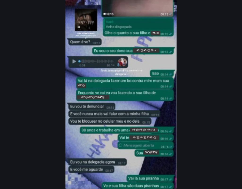 Prints mostram adolescente incitando menor a se automutilar pelo WhatsApp