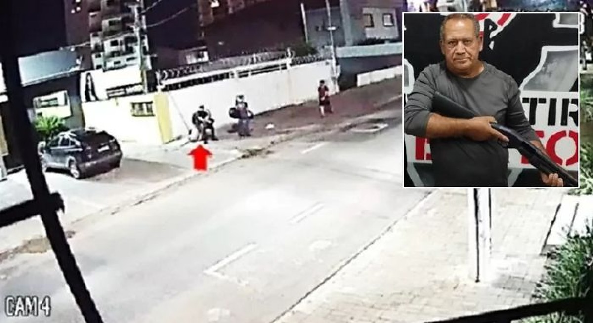 Pistoleiro Antônio Gomes da Silva no dia da execução do advogado Roberto Zampieri - capinha