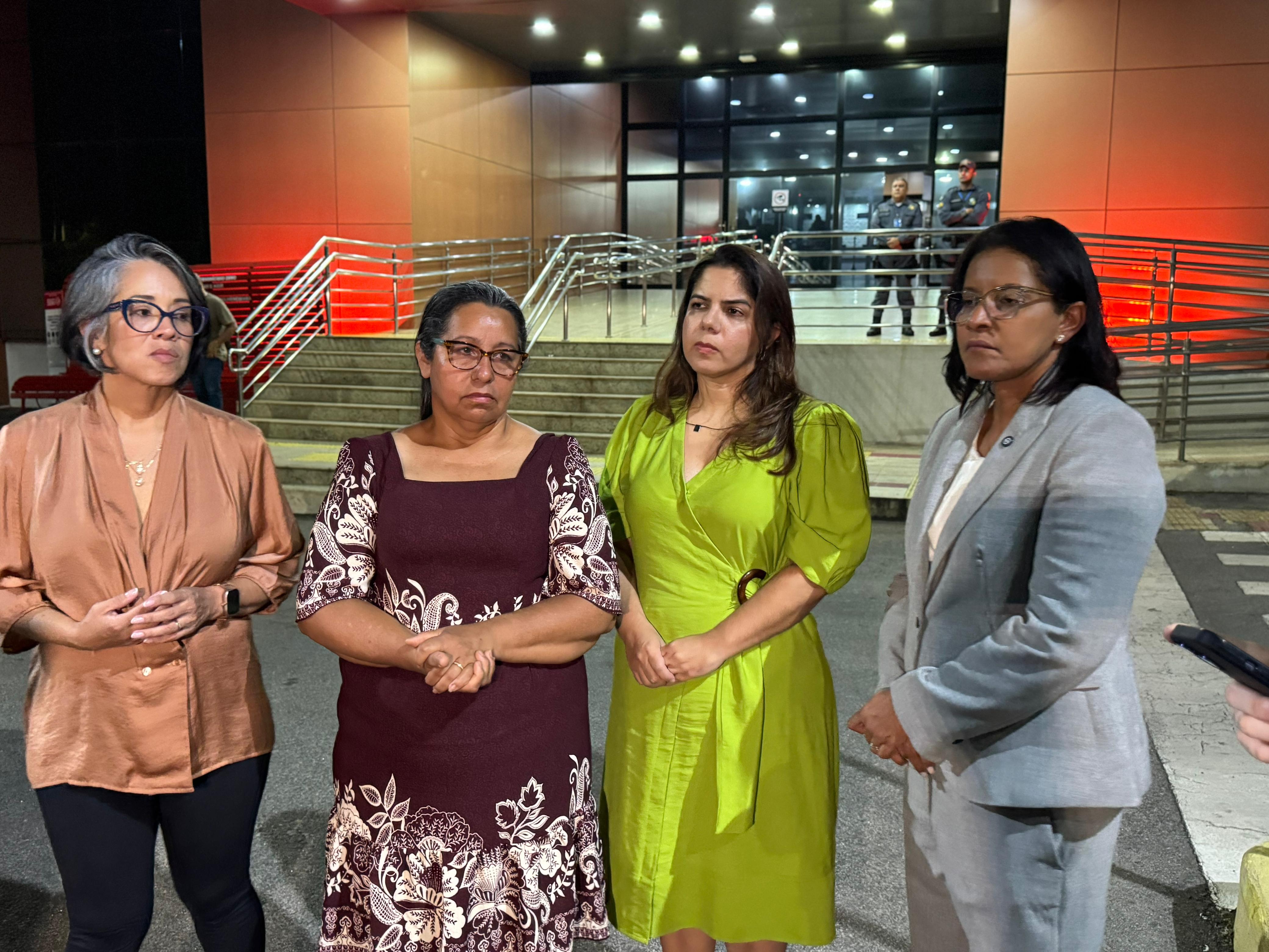 Caso Gabrielli Moraes -  Noemi Daniel e advogada Larissa Leite, e Gisela Simona