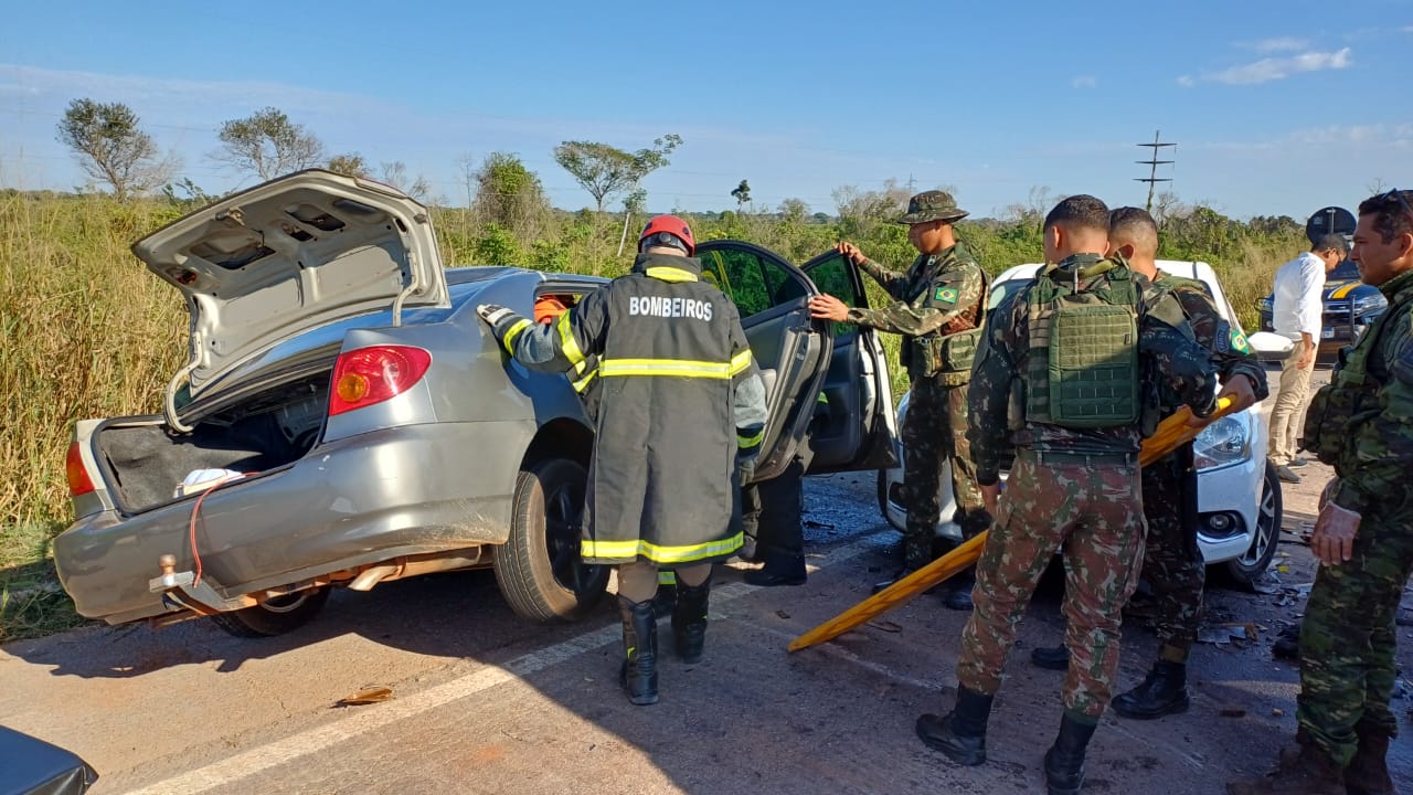 Acidente, BR-070, c�ceres, um morto, 4 feridos