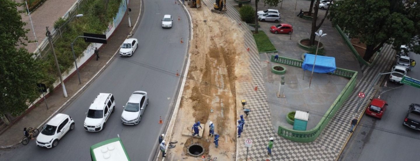 obras esgoto prainha