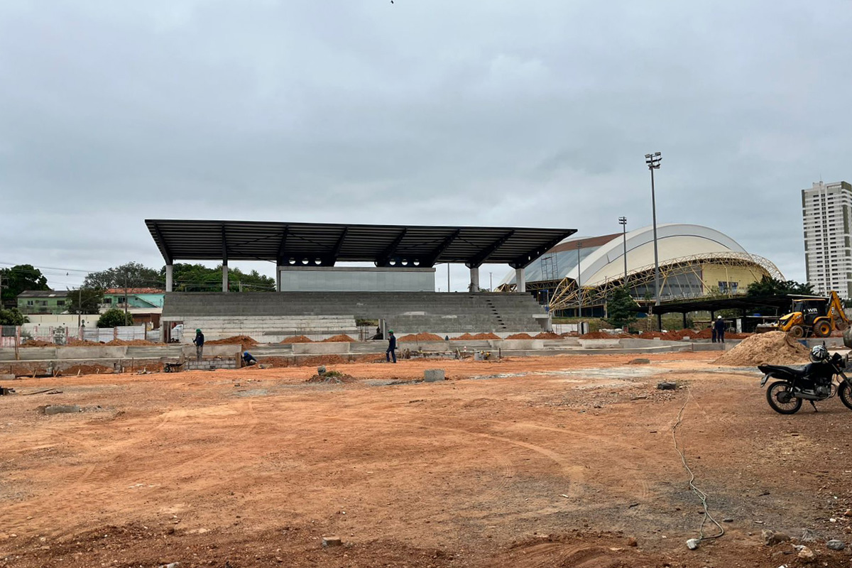 Obras da Piscina Ol�mpica - Junho de 2025