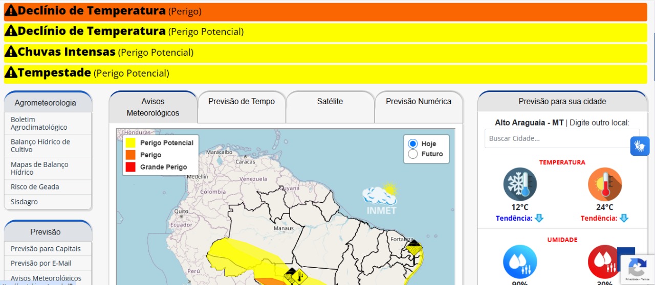 Previs�o do tempo