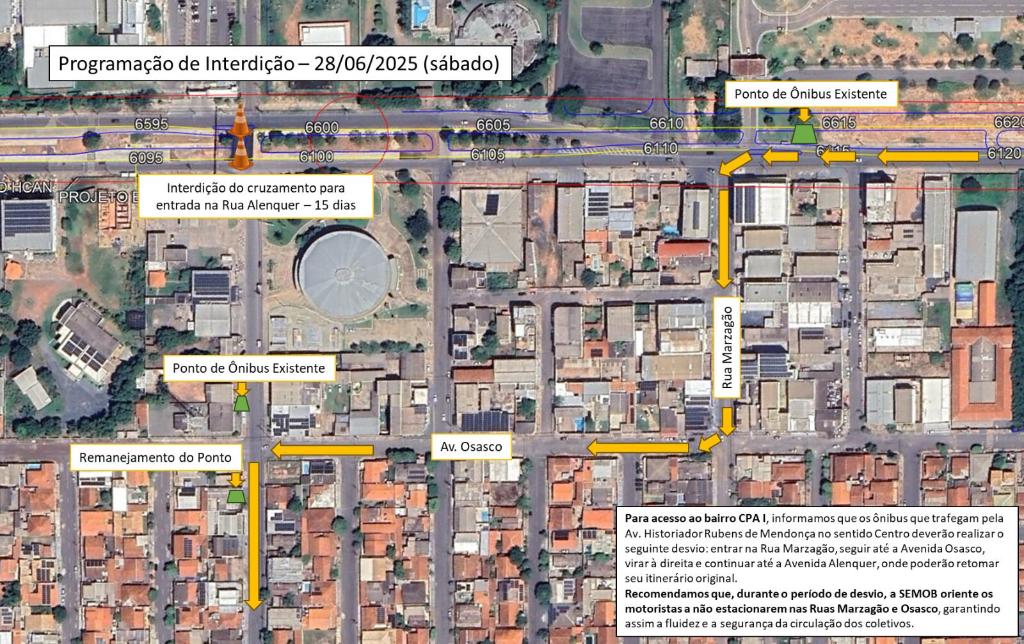 desvio obras do BRT CUIAB�