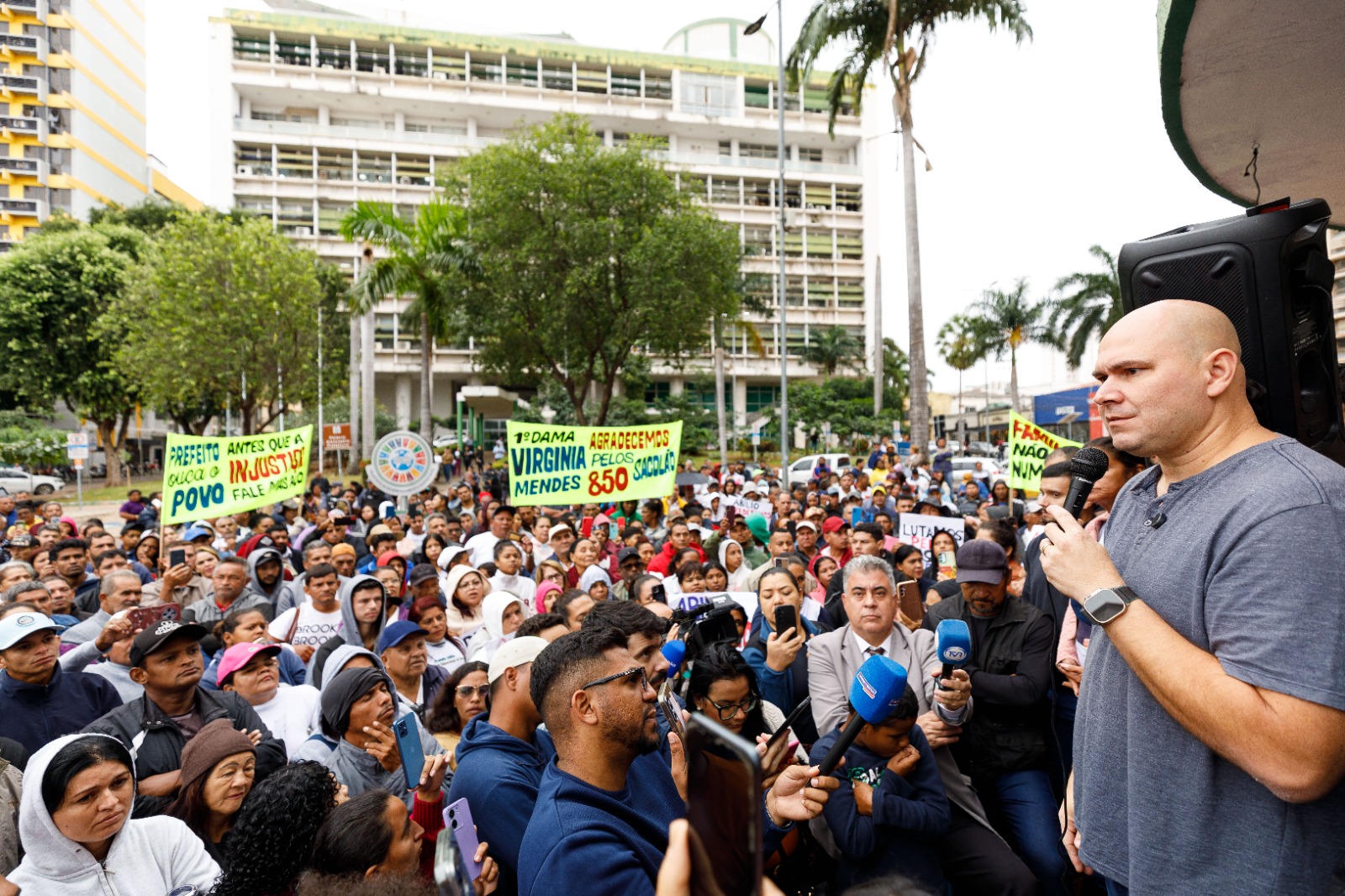 Abilio protesto Contorno Leste