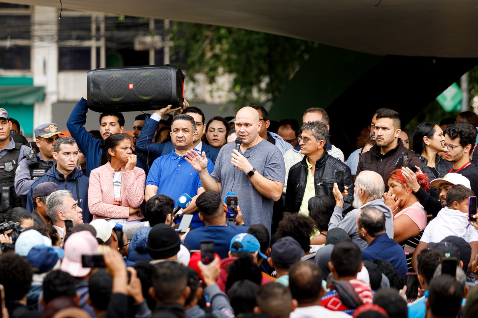 Abilio protesto Contorno Leste