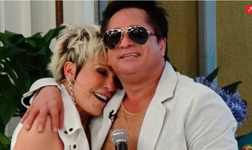 Apresentadora Ana Maria Braga e cantor Leonardo