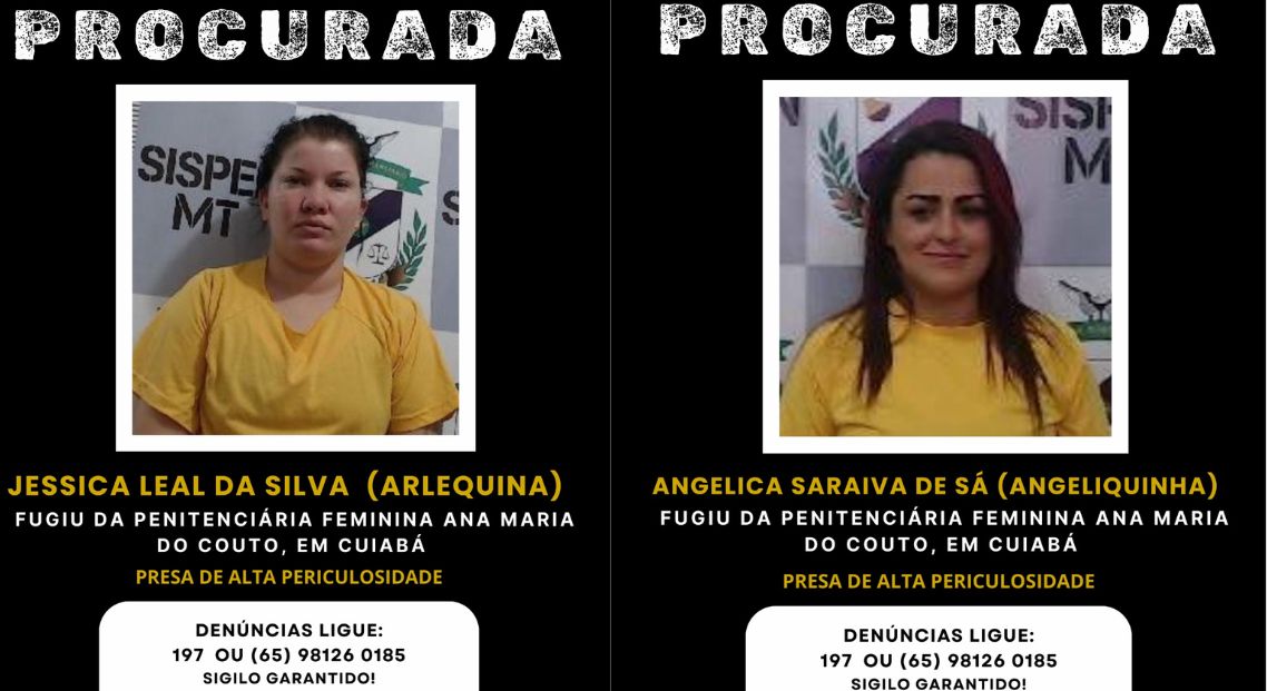 Angelica Saraiva de S�, conhecida como Angeliquinha e Jessica Leal da Silva, conhecida como Arlequina