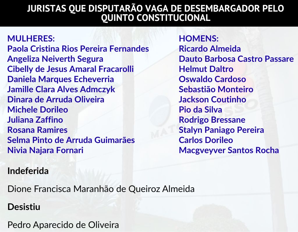 Quadro - OAB - Quinto Constitucional