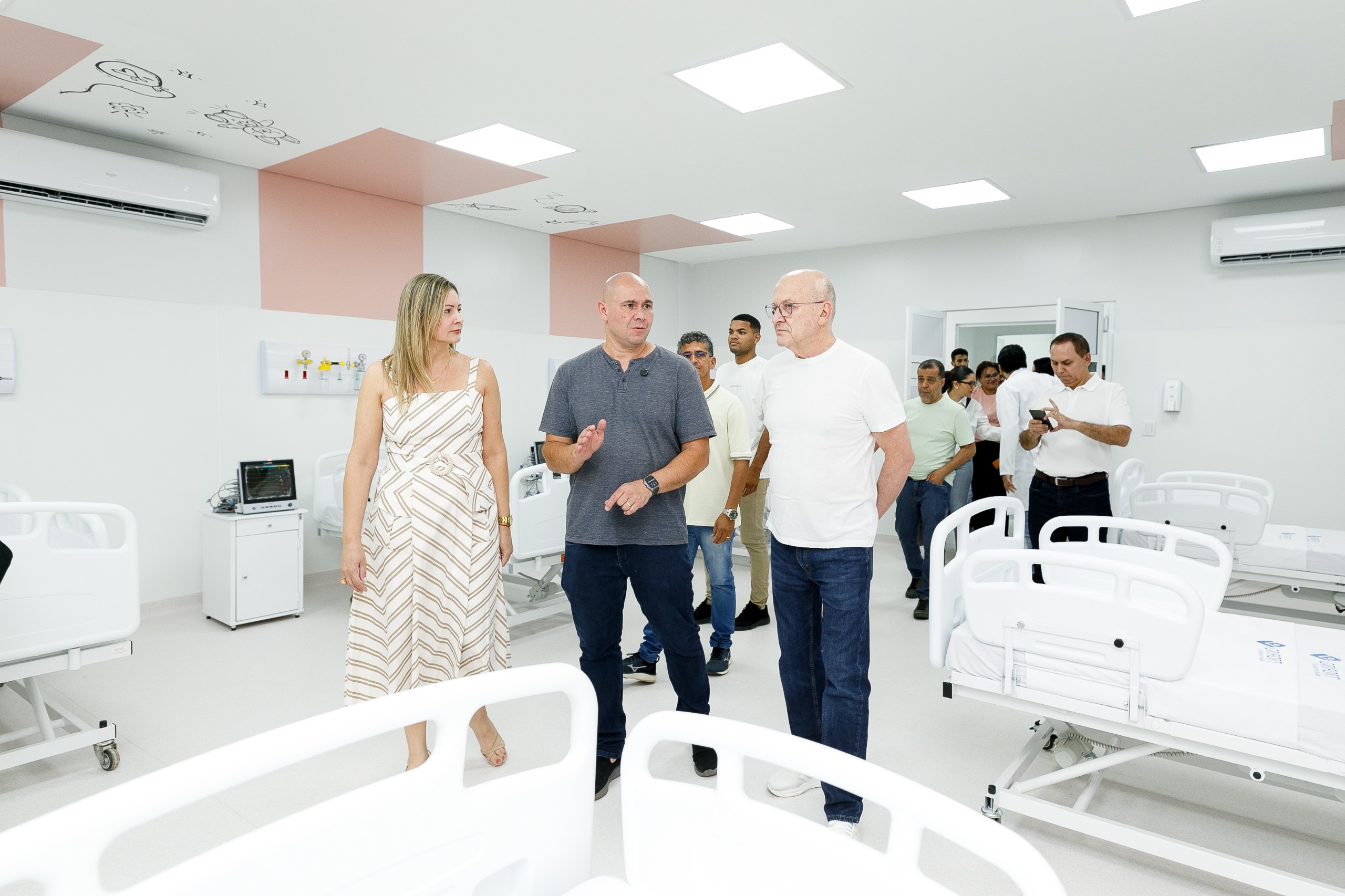 Vistoria ao CMI - Abilio Brunini, Otaviano Pivetta, Danielle Carmona