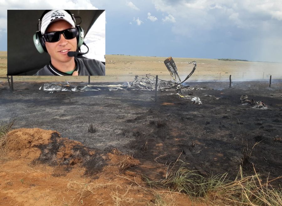 Piloto morto em queda de avi�o