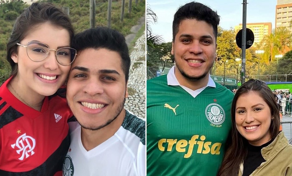 casal de torcedores, Thaylla e Jean