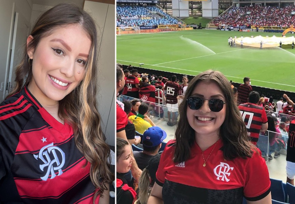 casal de torcedores, Thaylla e Jean