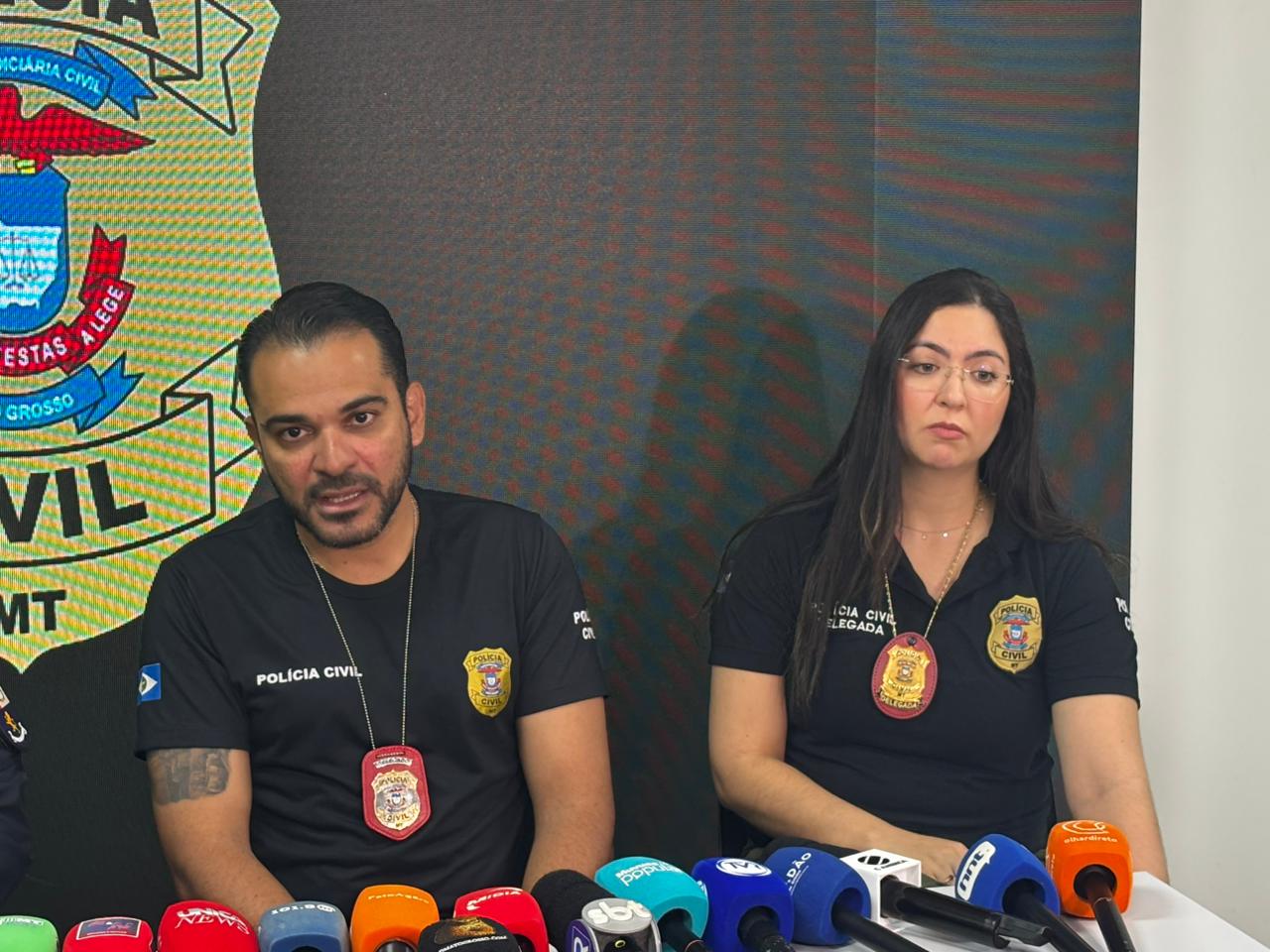 Delegado Caio Albuquerque e Delegada J�ssica Assis